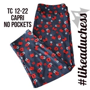 Ladybug Capri Leggings Plus Size Buttery Soft